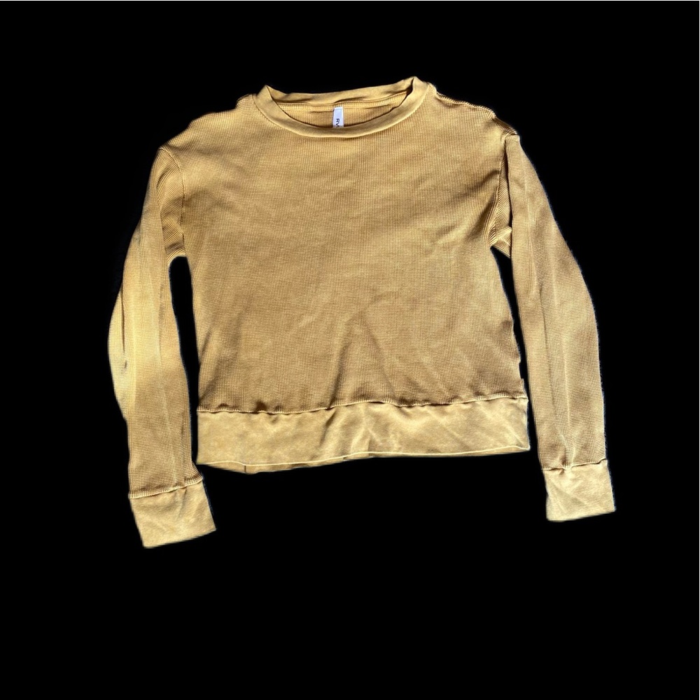 RVCA mustard yellow Henley